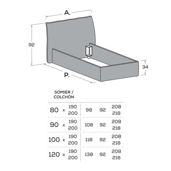 Cama individual Flare Nidi