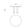 Mesa Eclipso Dining redonda BD Barcelona
