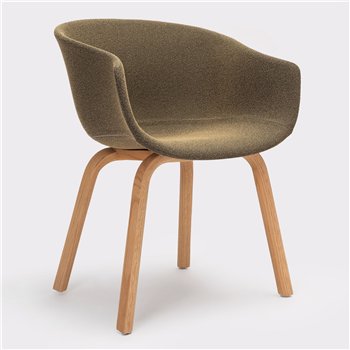 Silla Bai madera tapizada Ondarreta