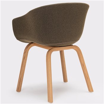 Silla Bai madera tapizada Ondarreta
