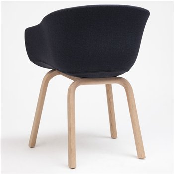 Silla Bai madera tapizada Ondarreta