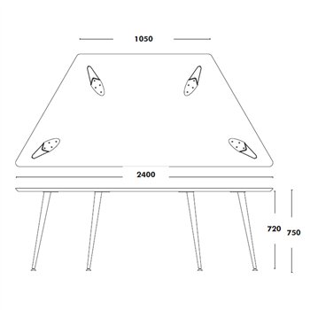 Mesa Do triangular Ondarreta