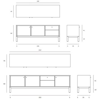 Mueble TV Sono Ethnicraft