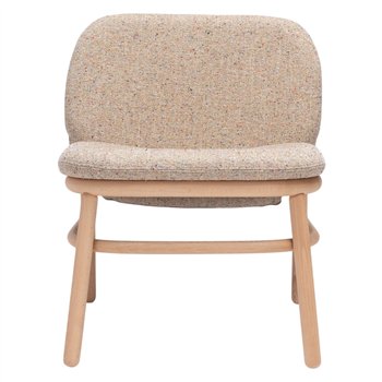 Sillón Lana madera - Respaldo bajo