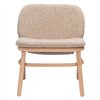 Sillón Lana madera - Respaldo bajo