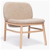 Sillón Lana madera - Respaldo bajo