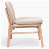 Sillón Lana madera - Respaldo bajo