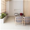 Sillón Lana madera - Respaldo bajo