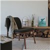 Sillón Lana madera - Respaldo bajo