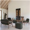 Sillón Lana madera - Respaldo bajo