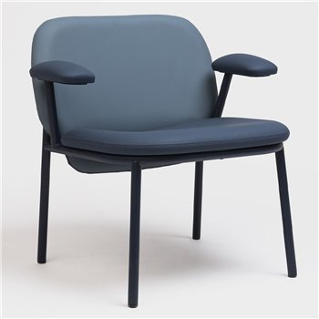 Sillón Lana acero con brazos Ondarreta