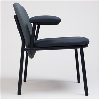 Sillón Lana acero con brazos Ondarreta