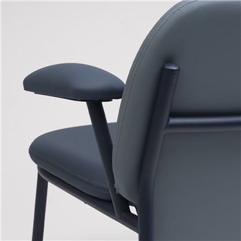 Sillón Lana acero con brazos Ondarreta