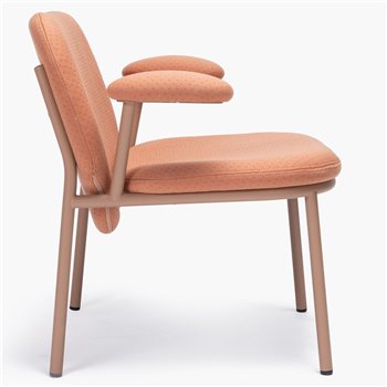 Sillón Lana acero con brazos Ondarreta
