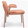 Sillón Lana acero con brazos Ondarreta