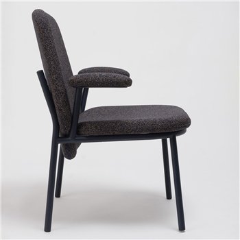 Sillón Lana acero con brazos Ondarreta