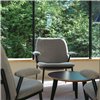 Sillón Lana acero con brazos Ondarreta