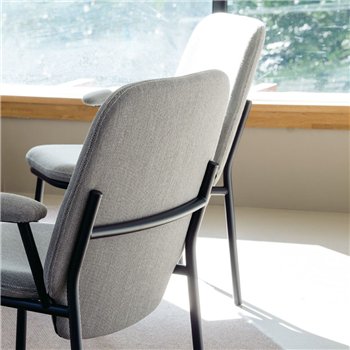Sillón Lana acero con brazos Ondarreta