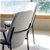 Sillón Lana acero con brazos Ondarreta