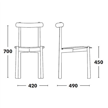 Silla Mibu madera Ondarreta