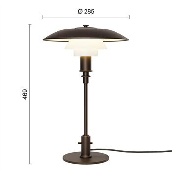 Lámpara PH 3/2 Aged Brass Sobremesa Louis Poulsen