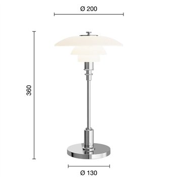 Lámpara PH 2/1 Portable Sobremesa Louis Poulsen 