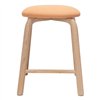 Taburete bajo Tam madera tapizado Ondarreta