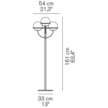 Lámpara pie Lyndon 351 exterior Oluce