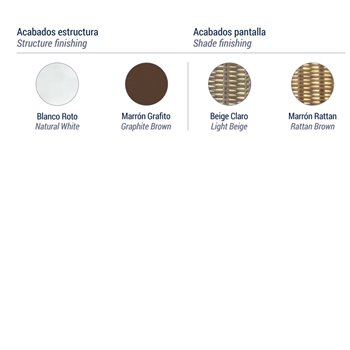 Aplique de techo Garota Bover