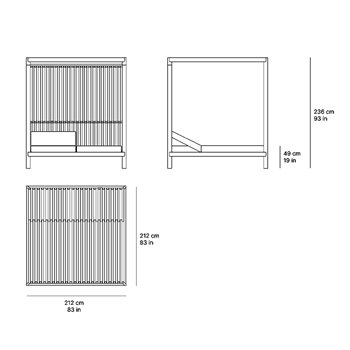 Daybed con techo Tempo SKLD Studio