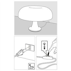 Lámpara sobremesa Nessino Artemide