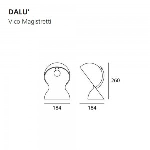 Lámpara sobremesa Dalù Artemide