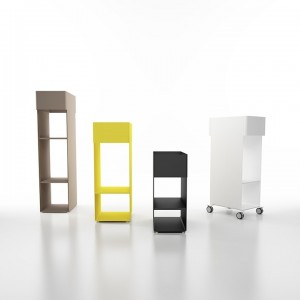 Mueble auxiliar Beside High de Systemtronic. Muebles oficina diseño.