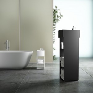 Mueble auxiliar Beside High de Systemtronic. Muebles oficina diseño.