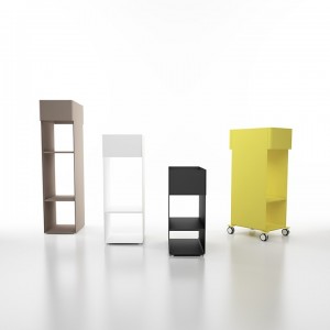 Mueble auxiliar Beside High de Systemtronic. Muebles oficina diseño.