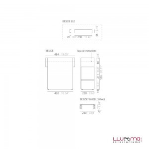 Mueble auxiliar Beside. Systemtronic de Muebles oficina diseño.