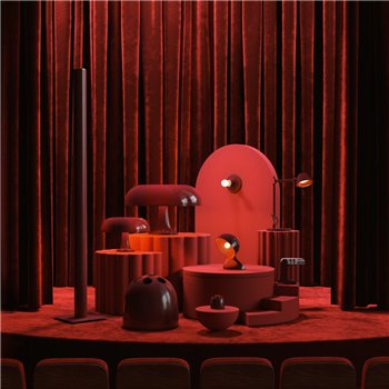 Lámpara sobremesa Nesso - Ruby Red Collection Artemide