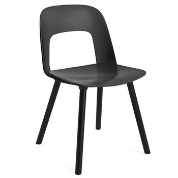 Silla Layout 122 asiento madera Hay
