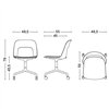 Silla Layout 162 asiento madera Hay
