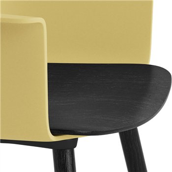 Sillón Layout 222 asiento madera Hay
