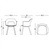 Sillón Layout 222 asiento madera Hay