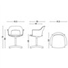 Sillón Layout 233 asiento tapizado Hay