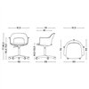 Sillón Layout 243 asiento tapizado Hay