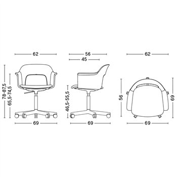 Sillón Layout 244 tapizado Hay