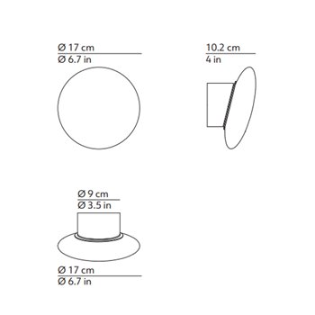 Aplique pared IP55 Kundalini