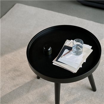 Alma Small Madera lacado negro