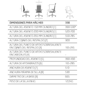 Silla HAG H03 330