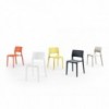Silla Juno de Arper. Sillas para exteriores en polipropileno.