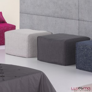 Puff cama Box Espuma de Es Interiorismo. Puff cama cómodo y moderno de diseño.