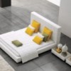 Cama Squaring alto de Bonaldo. Mobiliario de diseño. Diseño moderno.